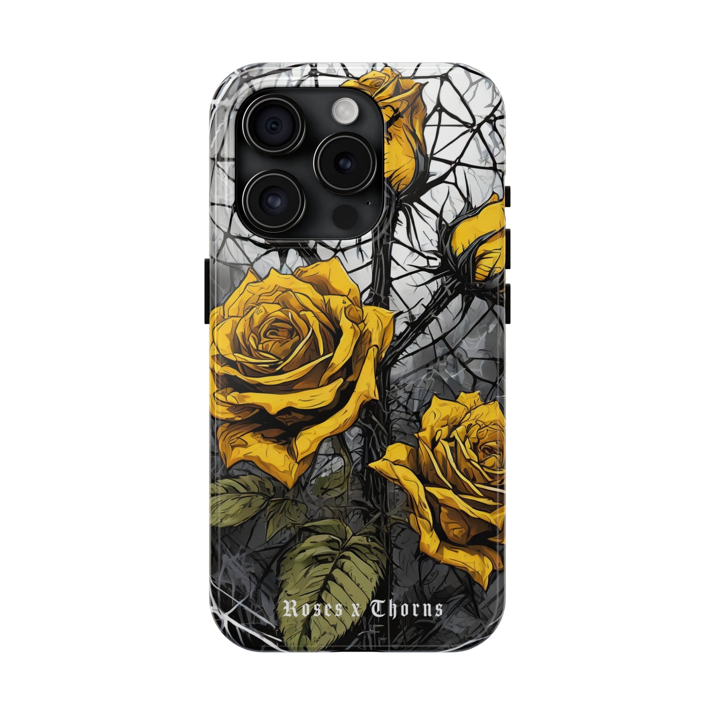 Yellow Roses x Thorns Tough Phone Cases
