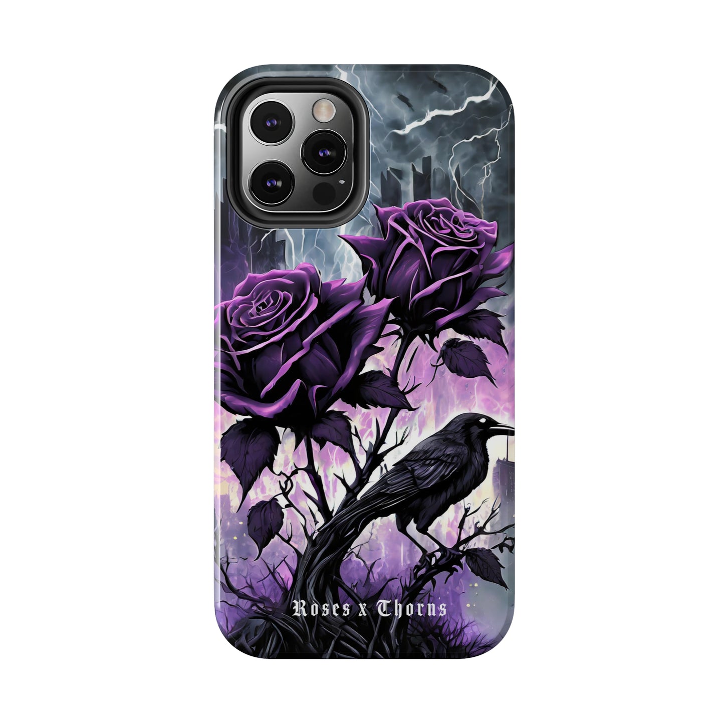Purple Roses x Thorns Tough Phone Cases