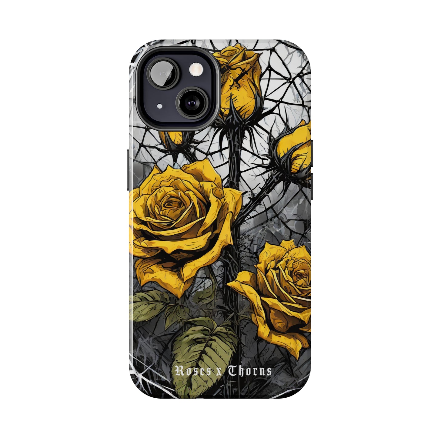 Yellow Roses x Thorns Tough Phone Cases