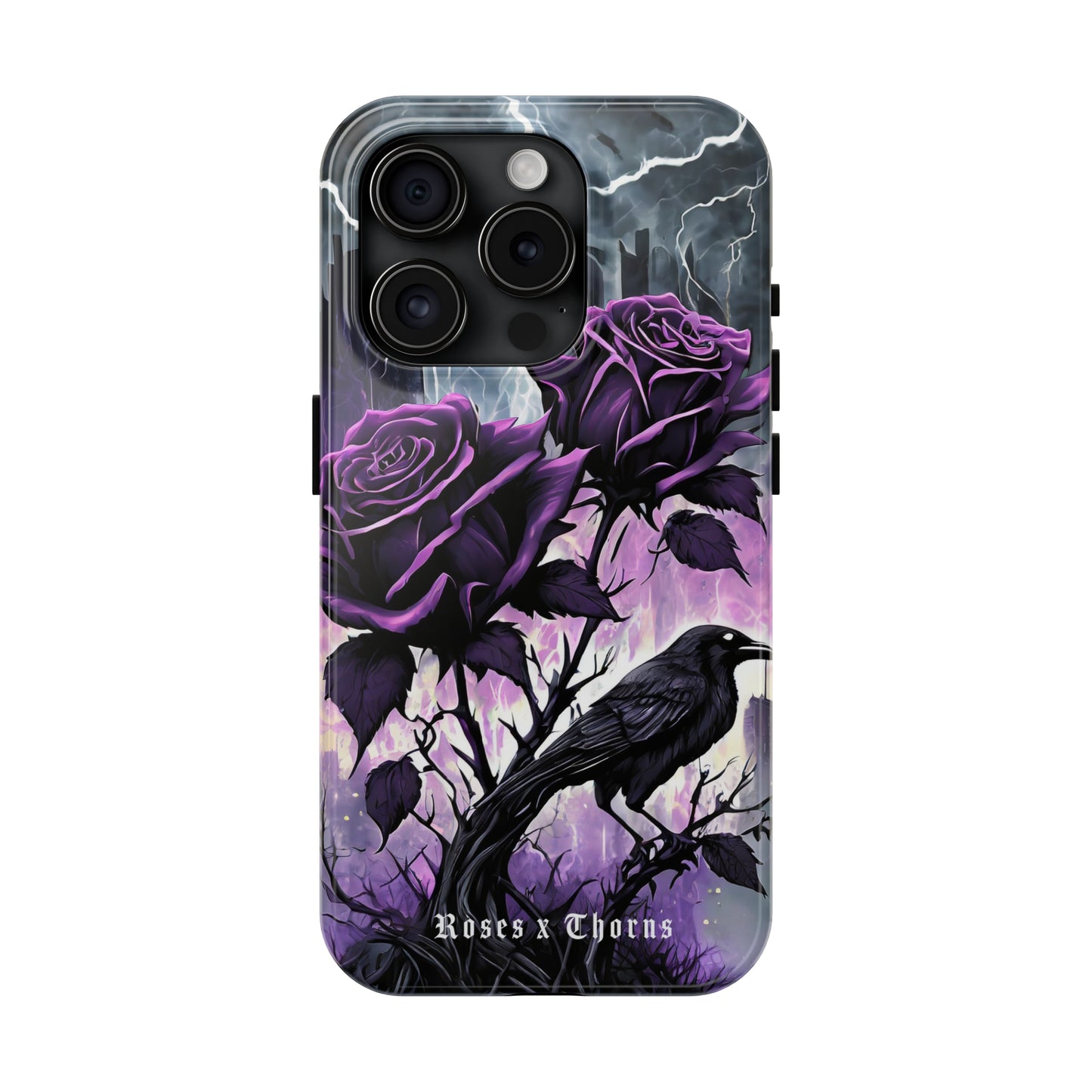 Purple Roses x Thorns Tough Phone Cases