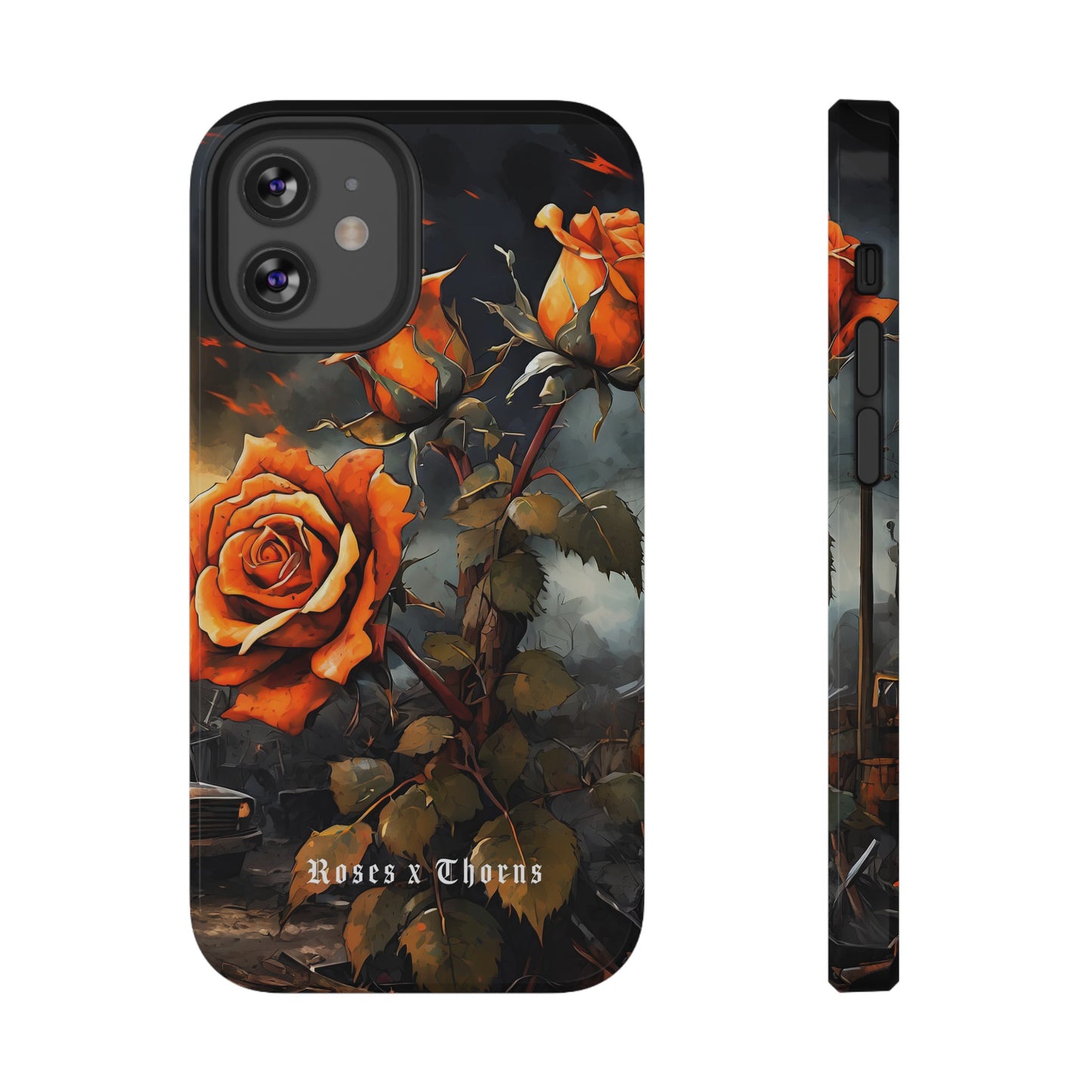 Orange Roses x Thorns Impact-Resistant Cases