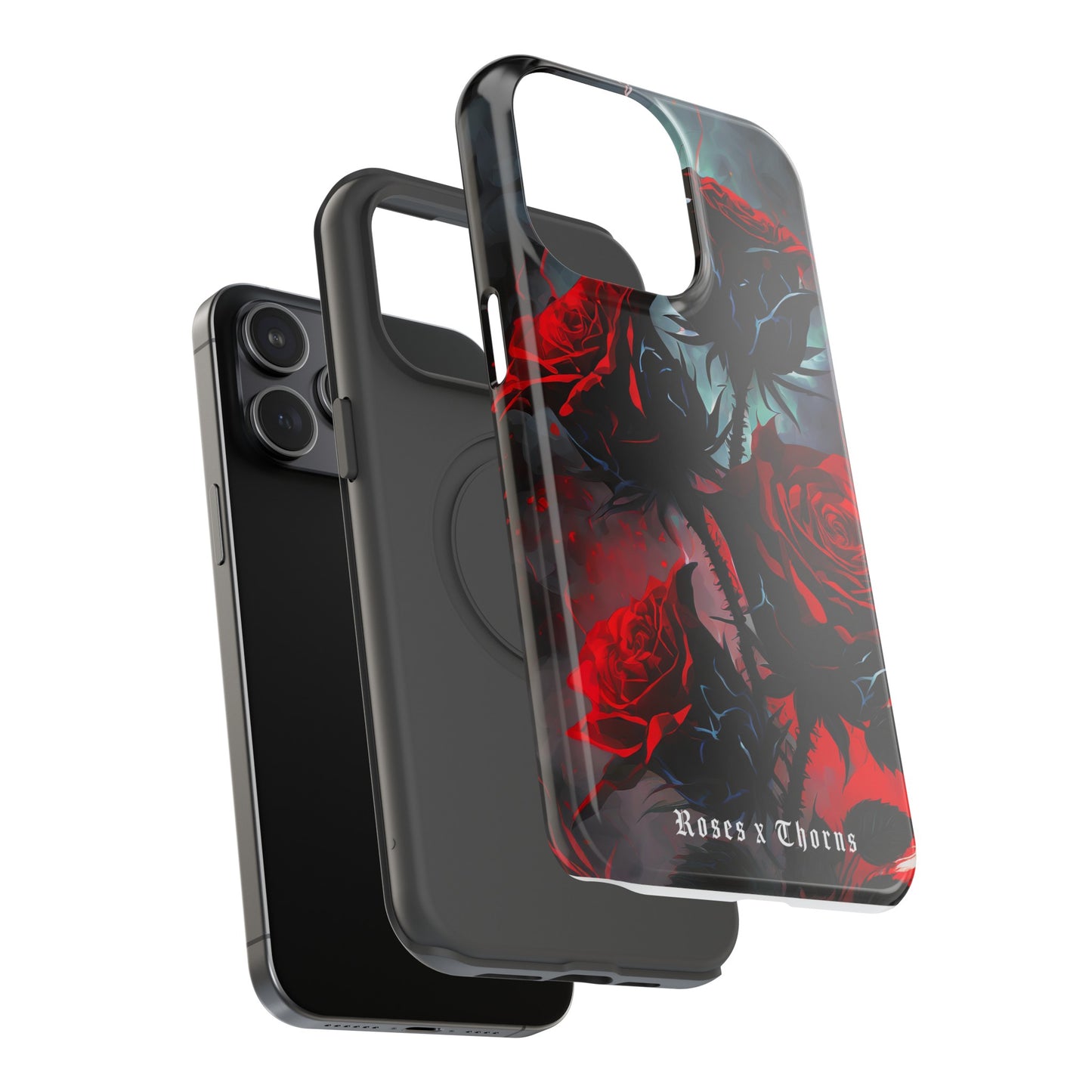 Red Roses x Thorns x Lightening Impact-Resistant Cases