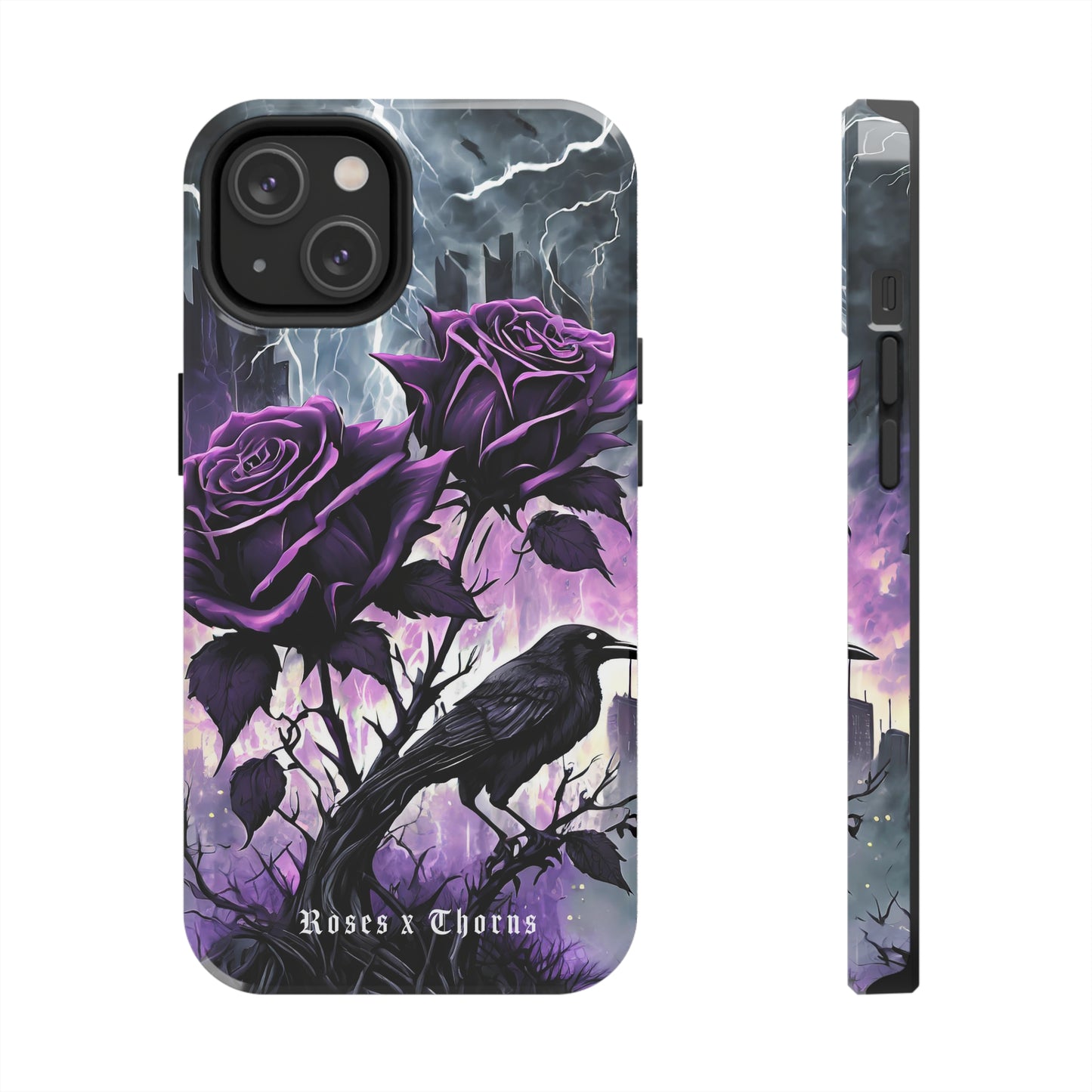 Purple Roses x Thorns Tough Phone Cases