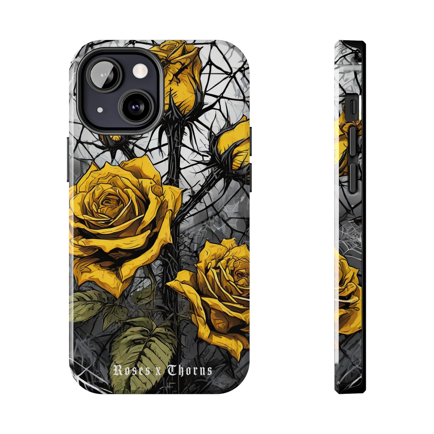 Yellow Roses x Thorns Tough Phone Cases