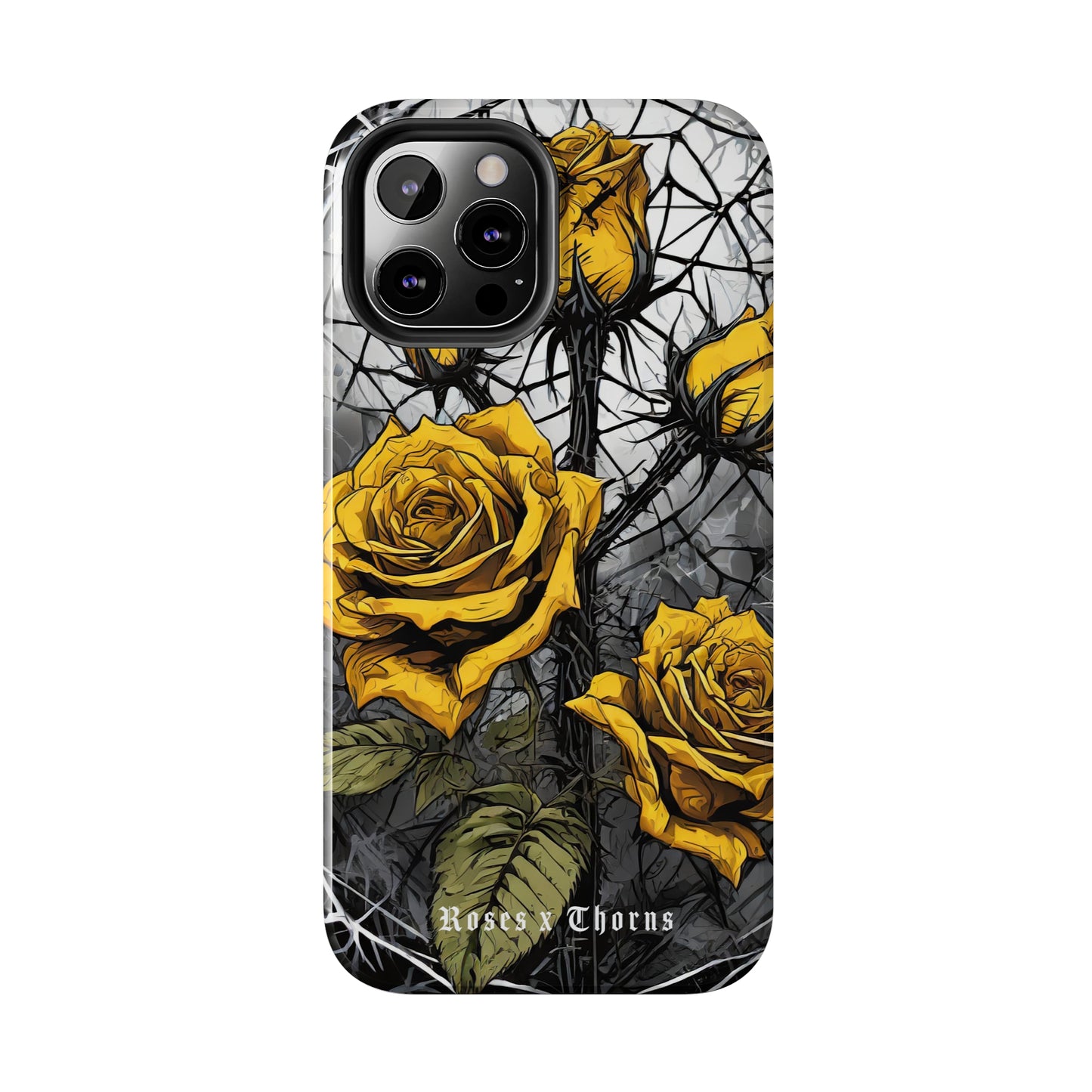 Yellow Roses x Thorns Tough Phone Cases