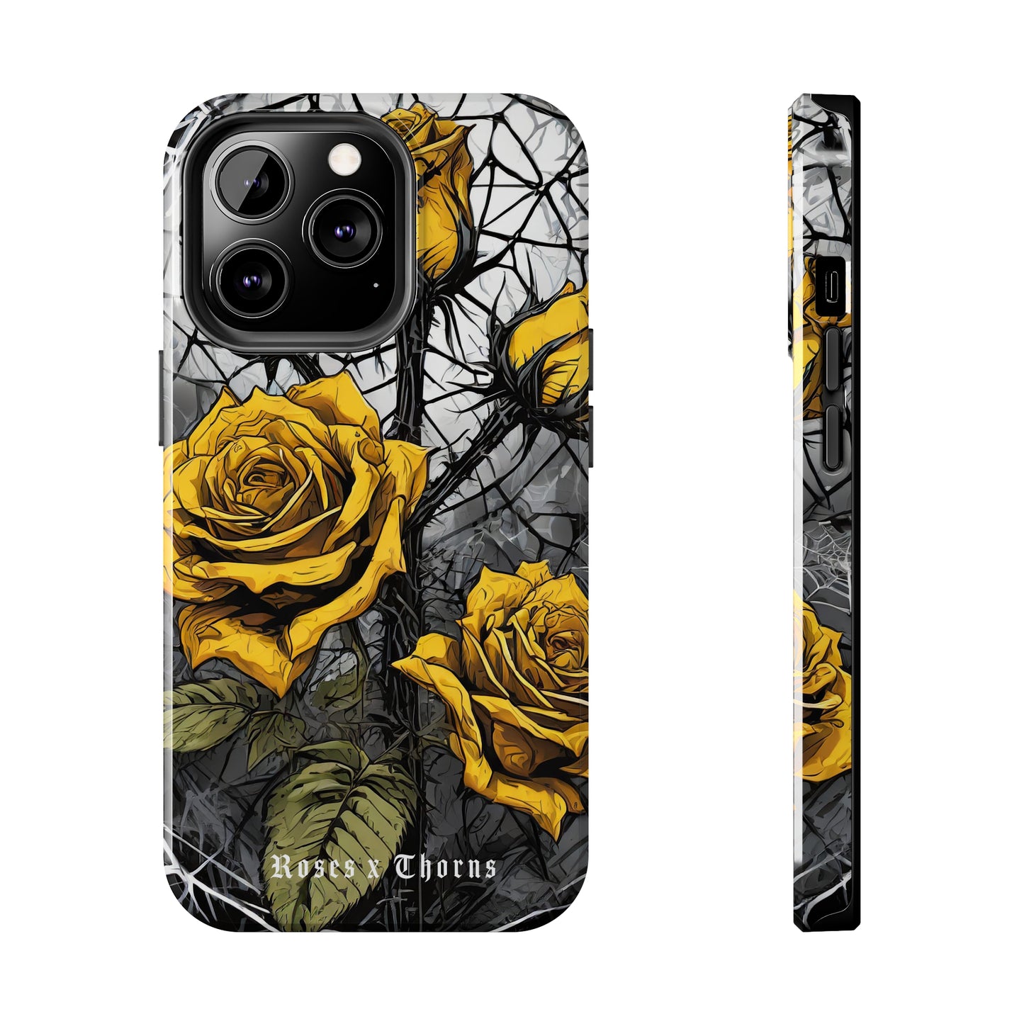 Yellow Roses x Thorns Tough Phone Cases