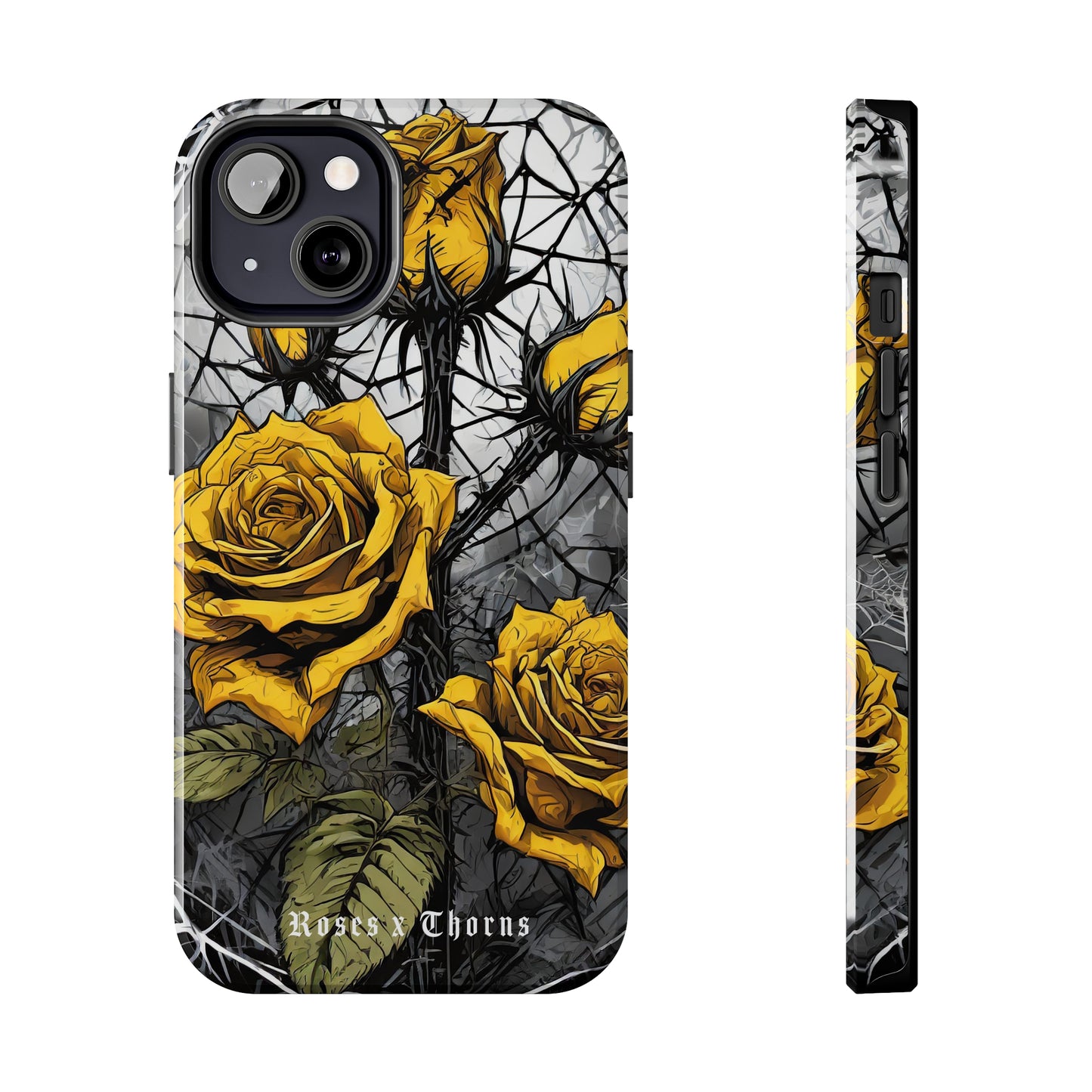 Yellow Roses x Thorns Tough Phone Cases