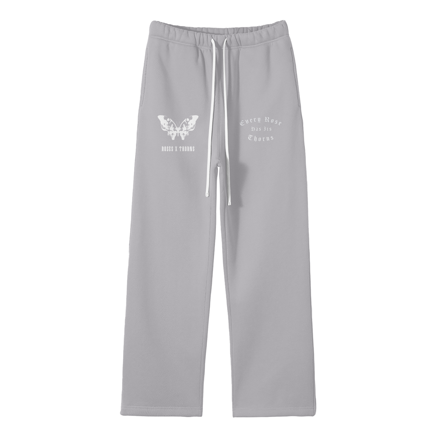 Butterfly Effect Streetwear Unisex Solid Color Fleece Straight Leg Pants