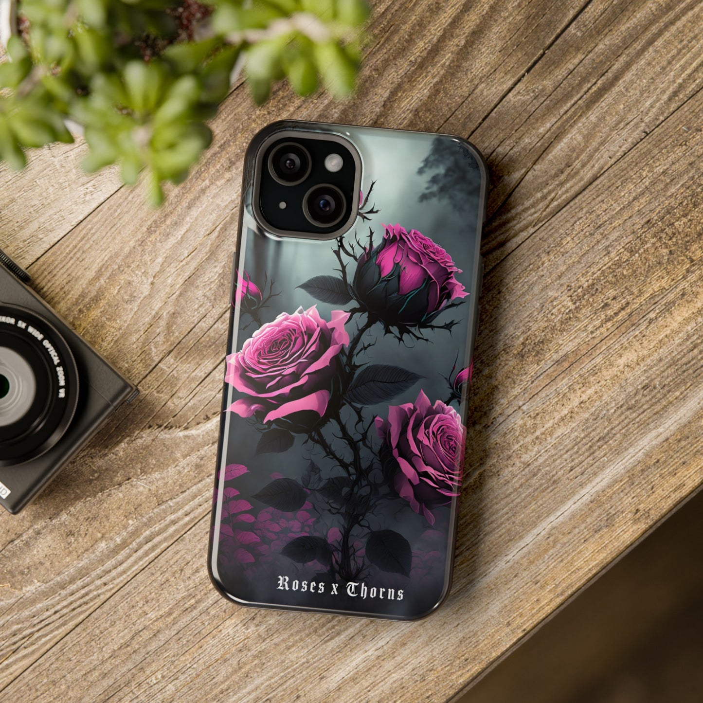 Pink Roses x Thorns Impact-Resistant Cases