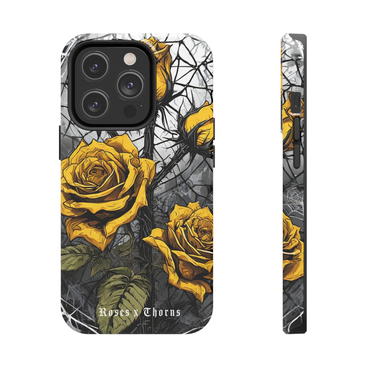 Yellow Roses x Thorns Tough Phone Cases