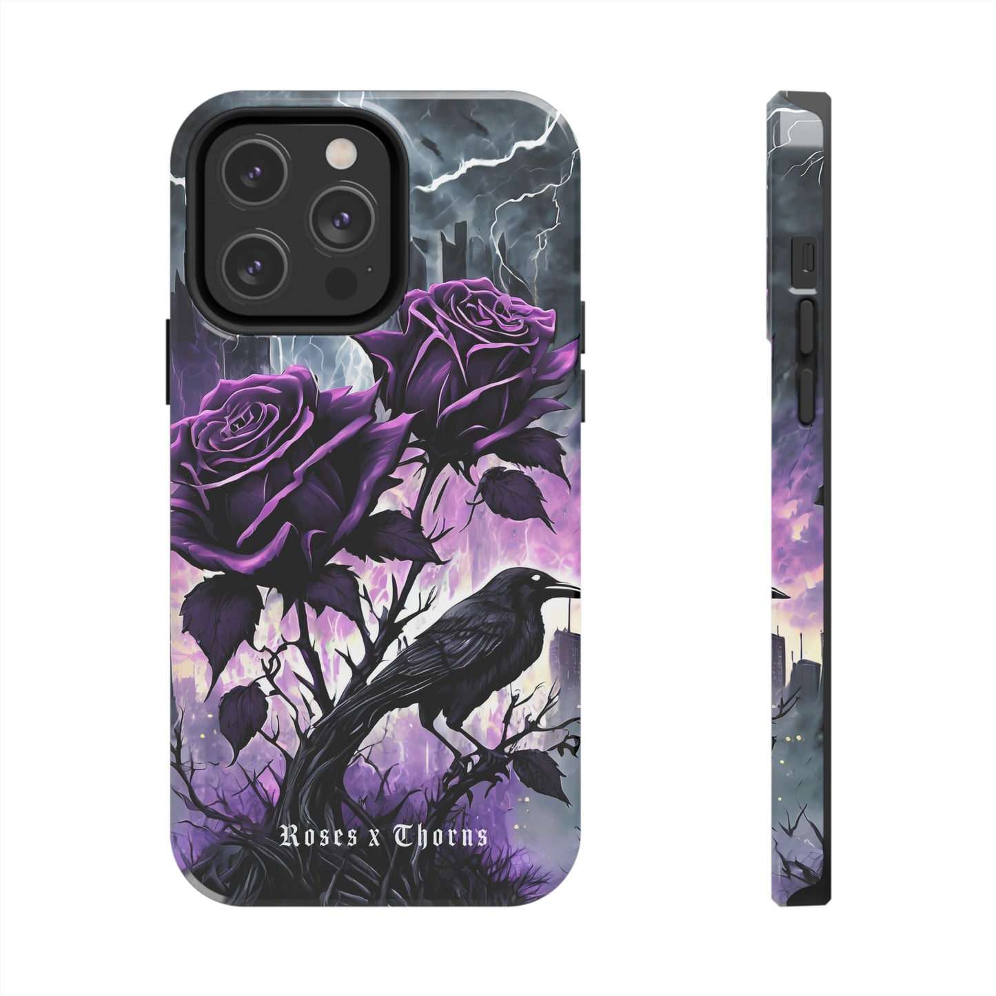 Purple Roses x Thorns Tough Phone Cases