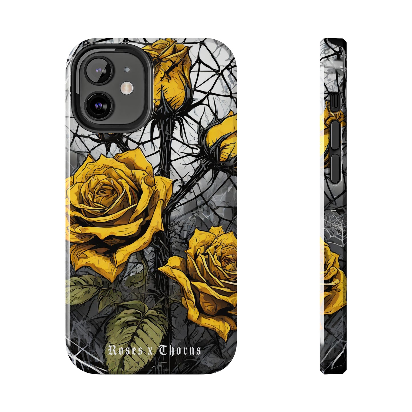 Yellow Roses x Thorns Tough Phone Cases