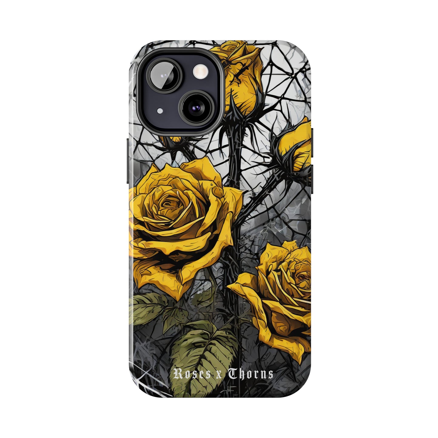 Yellow Roses x Thorns Tough Phone Cases
