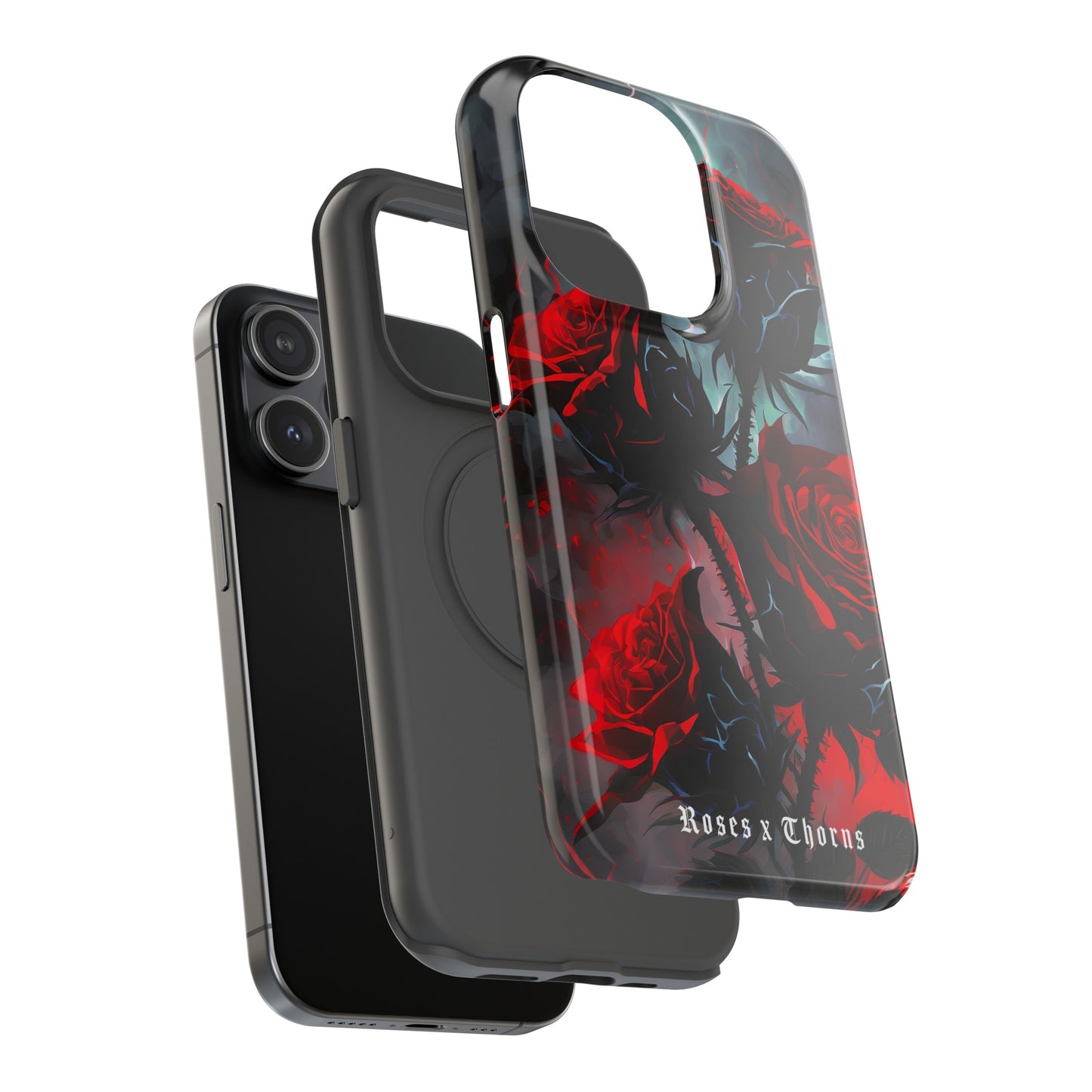 Red Roses x Thorns x Lightening Impact-Resistant Cases