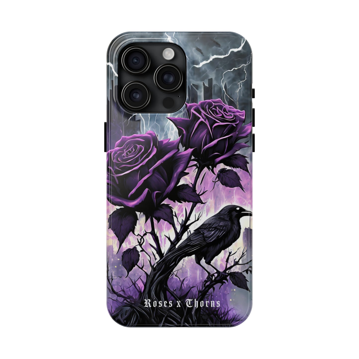 Purple Roses x Thorns Tough Phone Cases