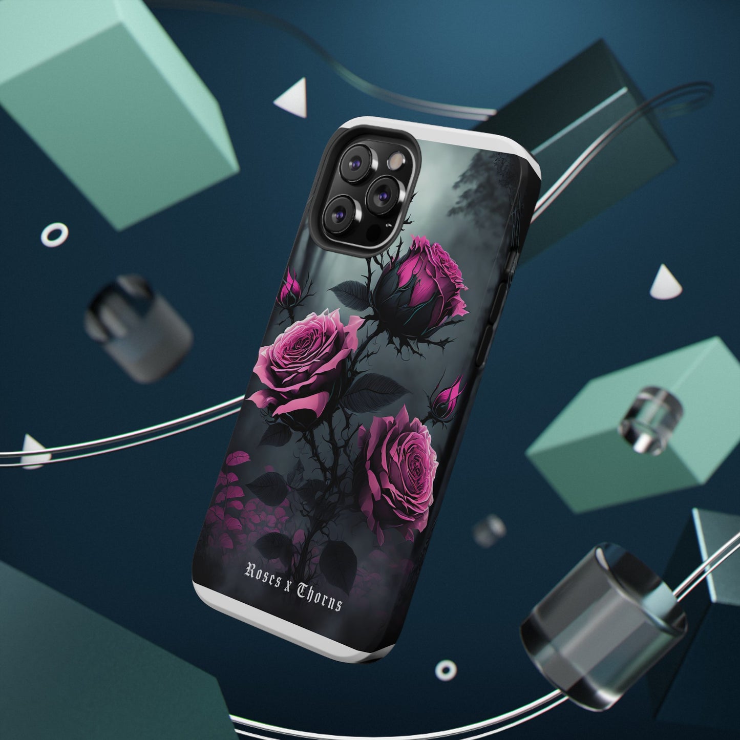 Pink Roses x Thorns Impact-Resistant Cases