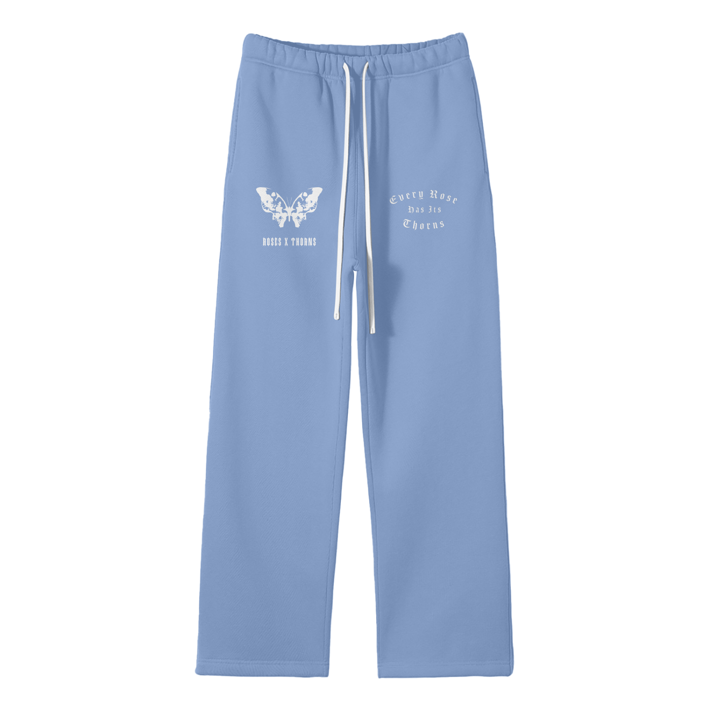 Butterfly Effect Streetwear Unisex Solid Color Fleece Straight Leg Pants