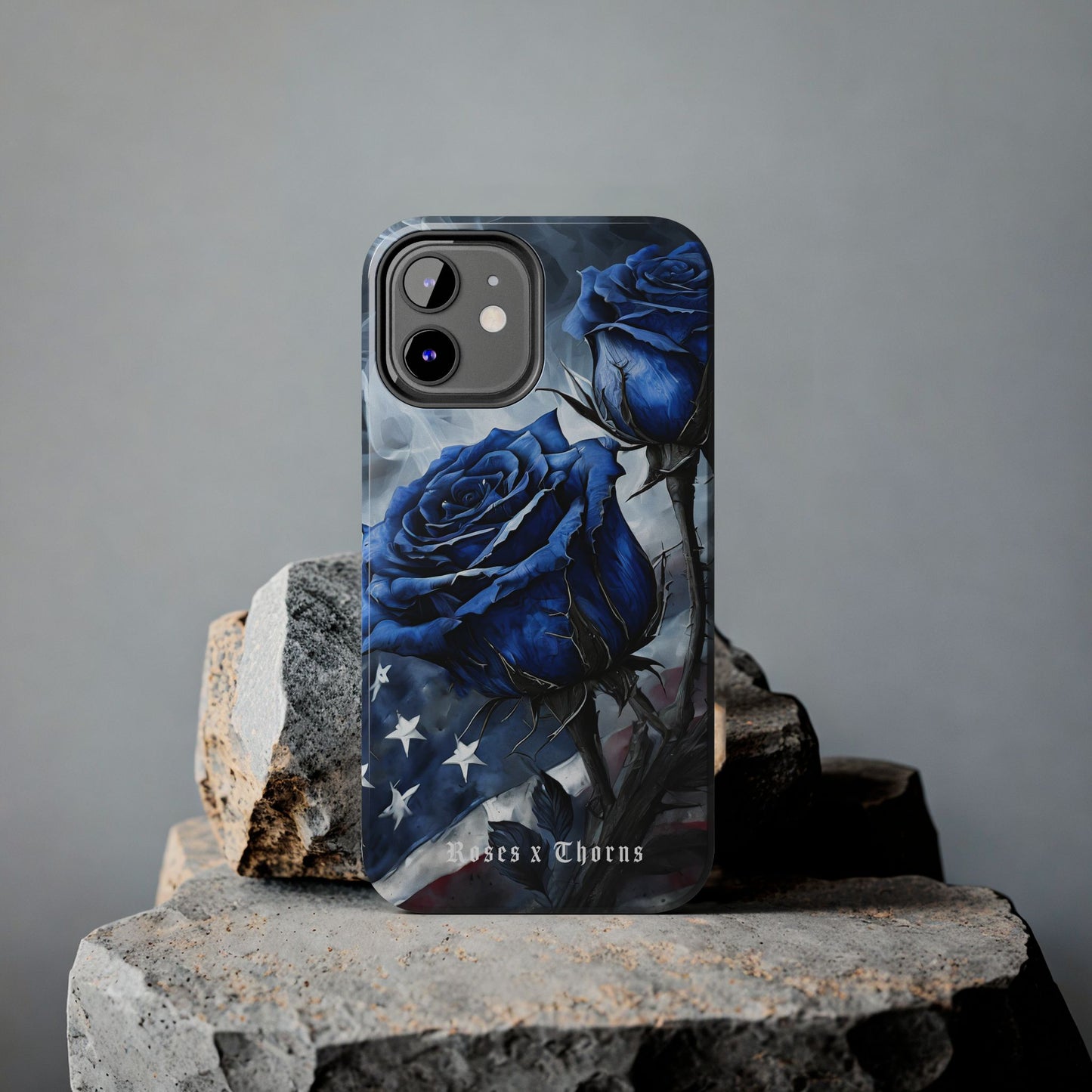 American Blue Roses x Thorns Phone Cases