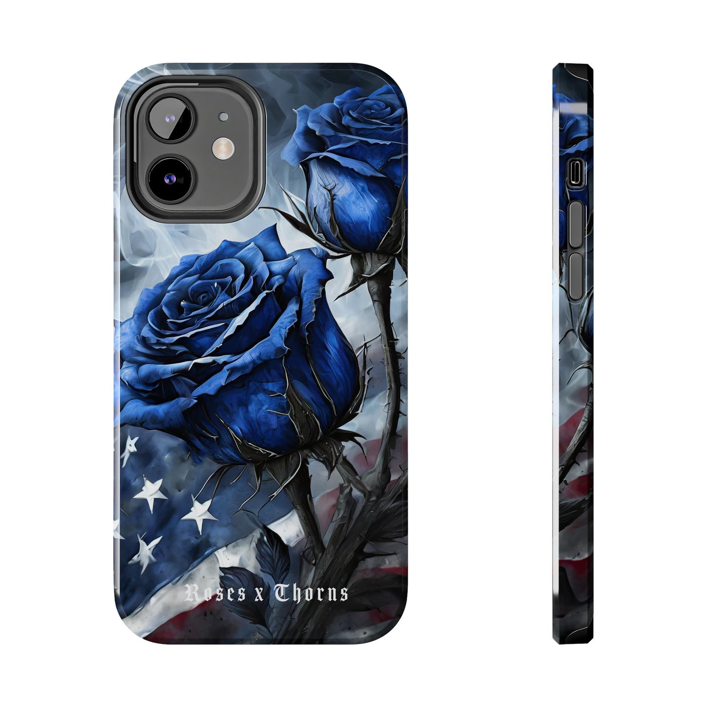 American Blue Roses x Thorns Phone Cases