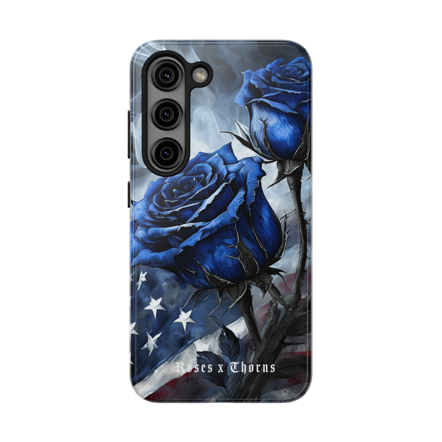 American Blue Roses x Thorns Phone Cases