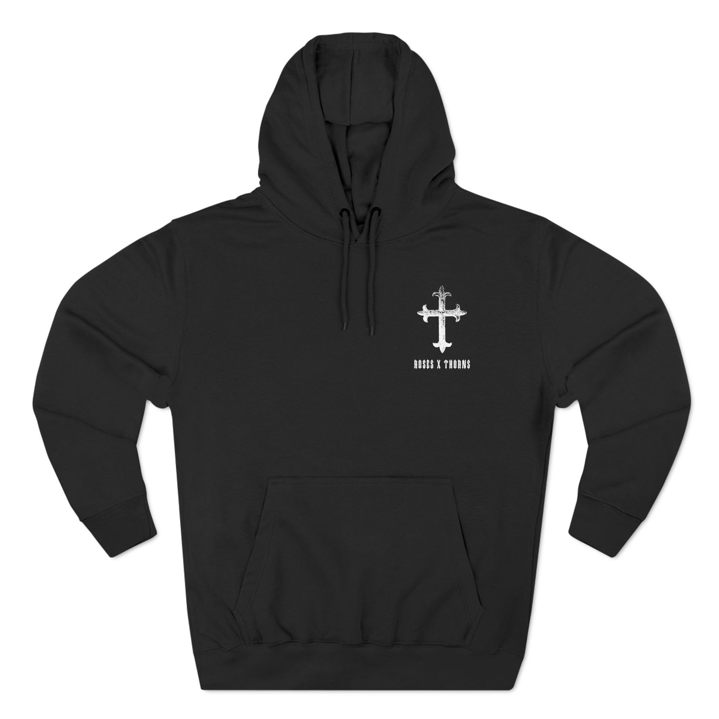 The Cross Roses x Thorns Three-Panel Fleece Hoodie