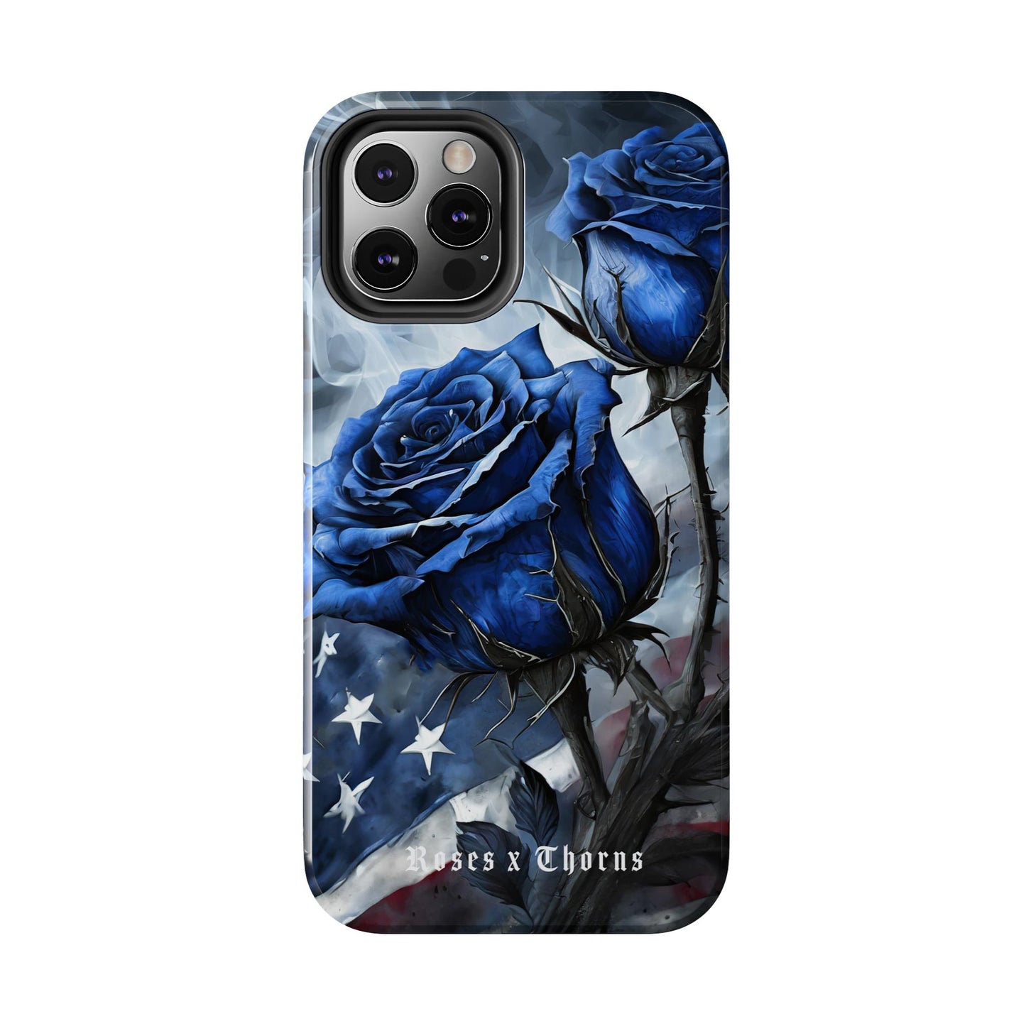 American Blue Roses x Thorns Phone Cases