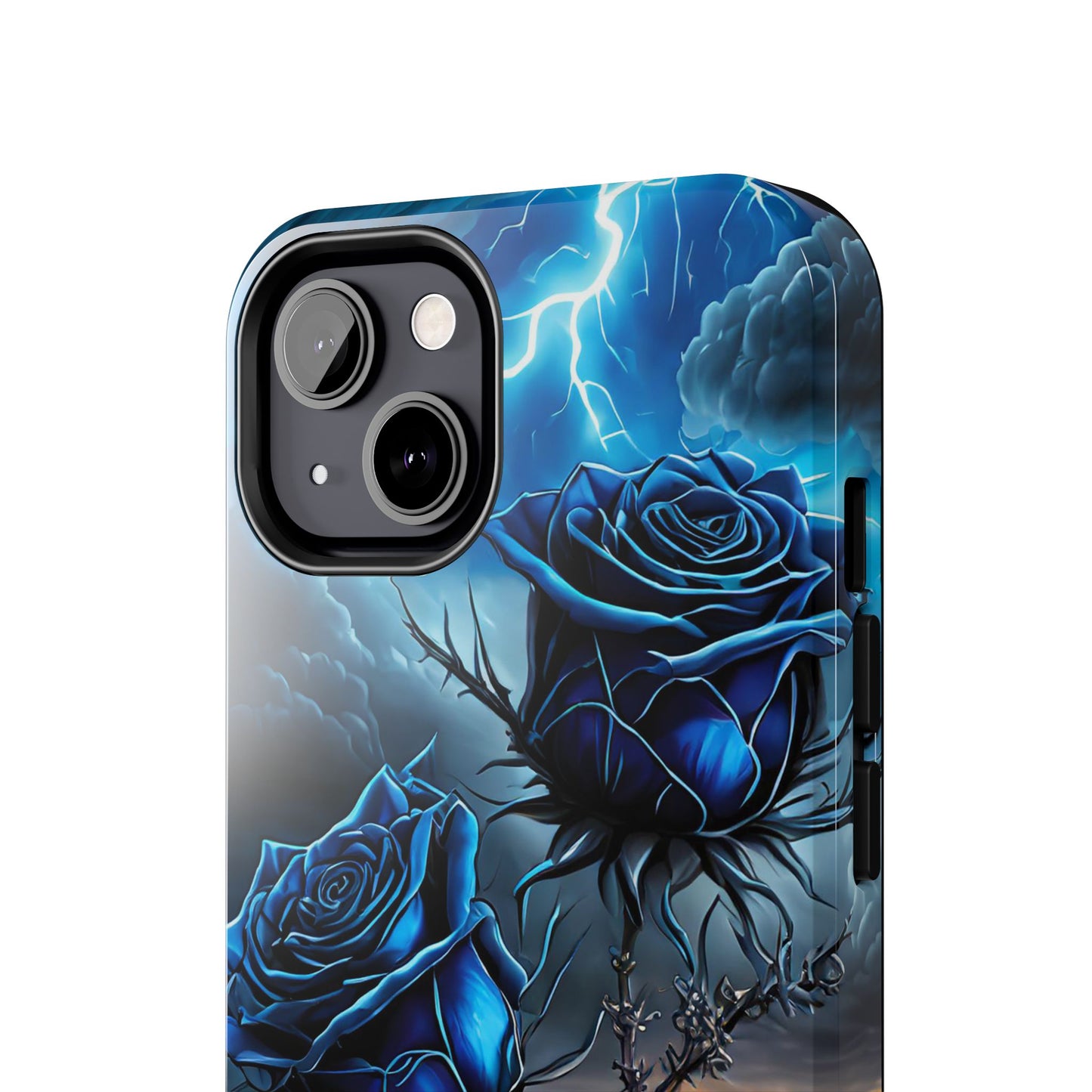 Blue Desert Roses x Thorns Phone Cases