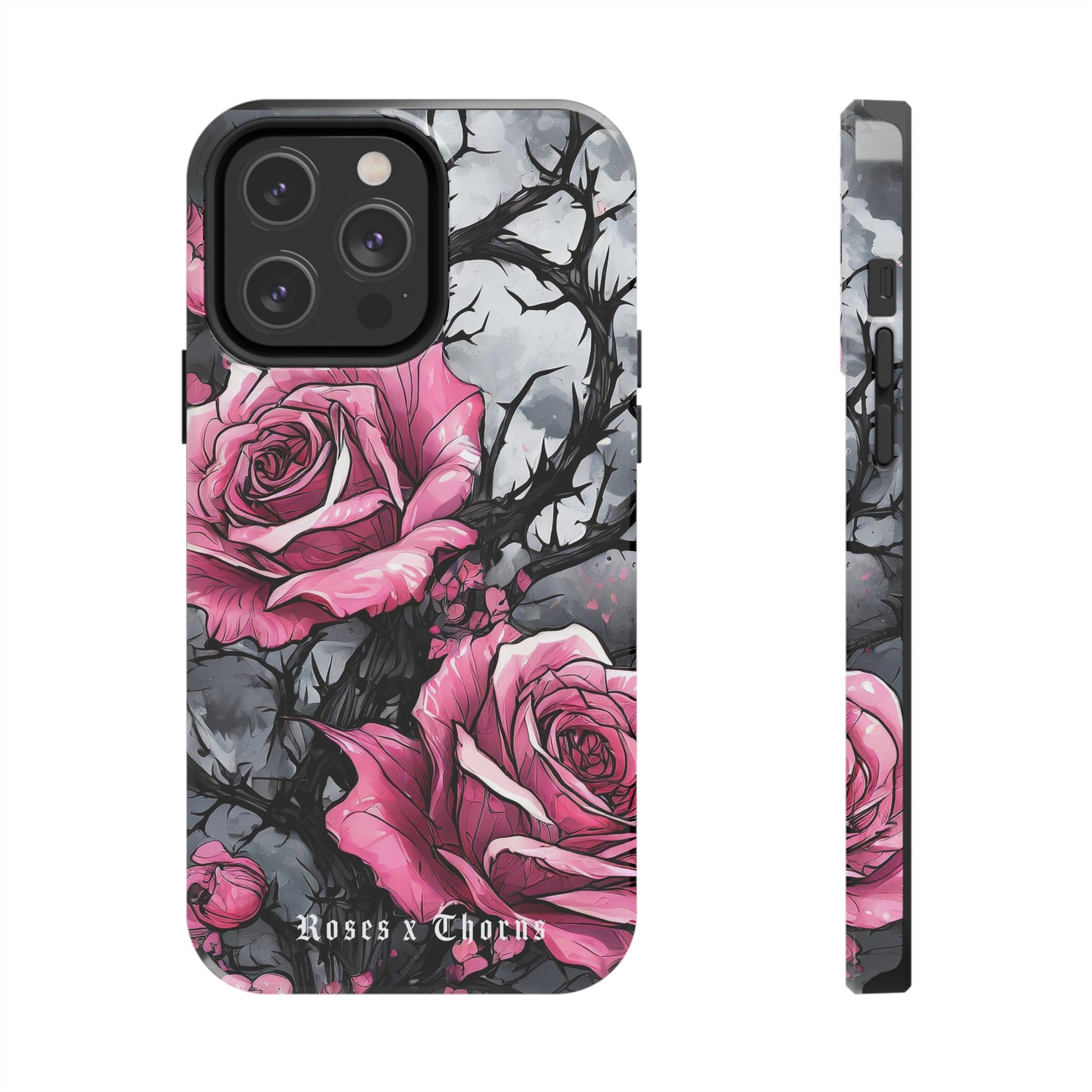 Pink Roses x Thorns Tough Phone Cases