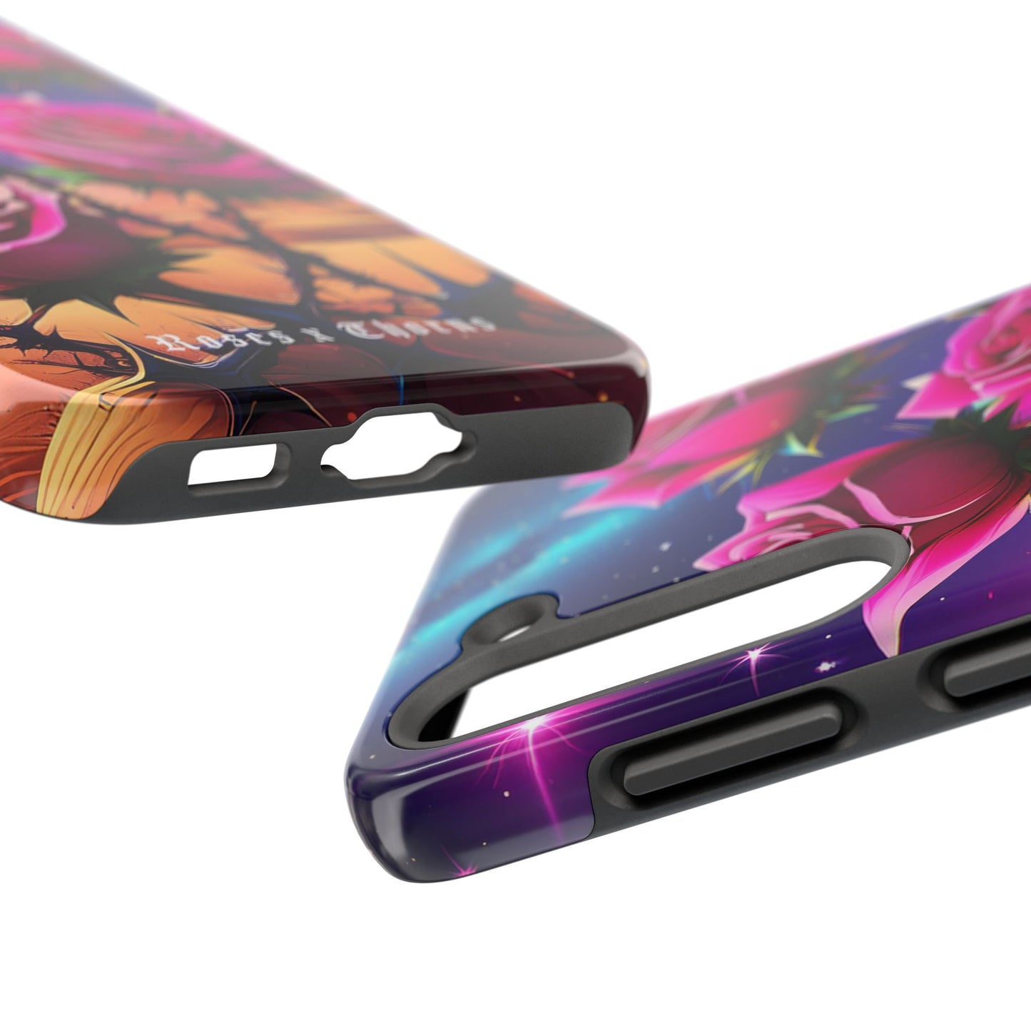 Pink Desert Roses x Thorns Phone Cases