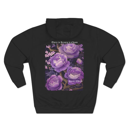 Purple Roses x Thorns Fleece Hoodie