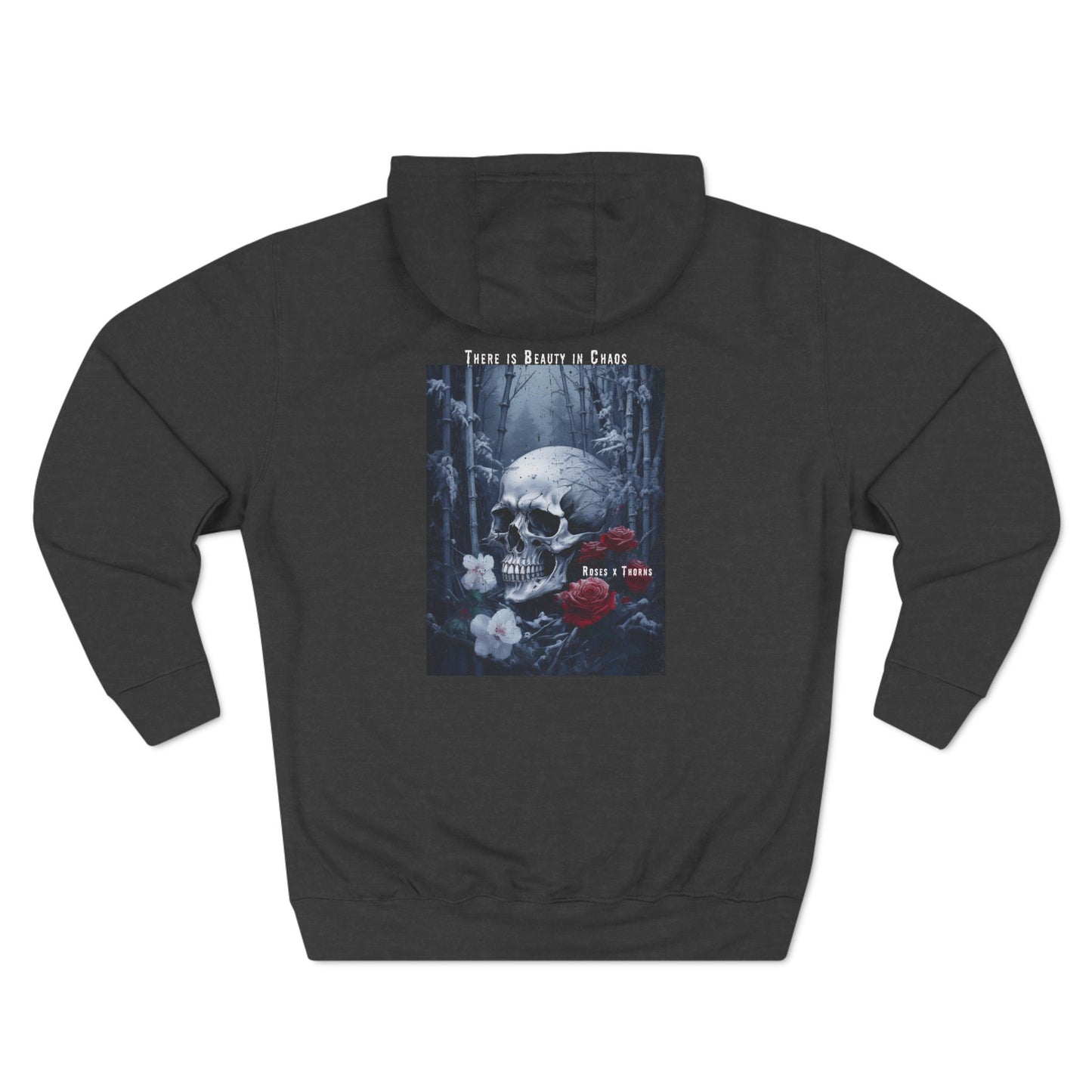 Snow Skull x Roses x Thorns Fleece Hoodie