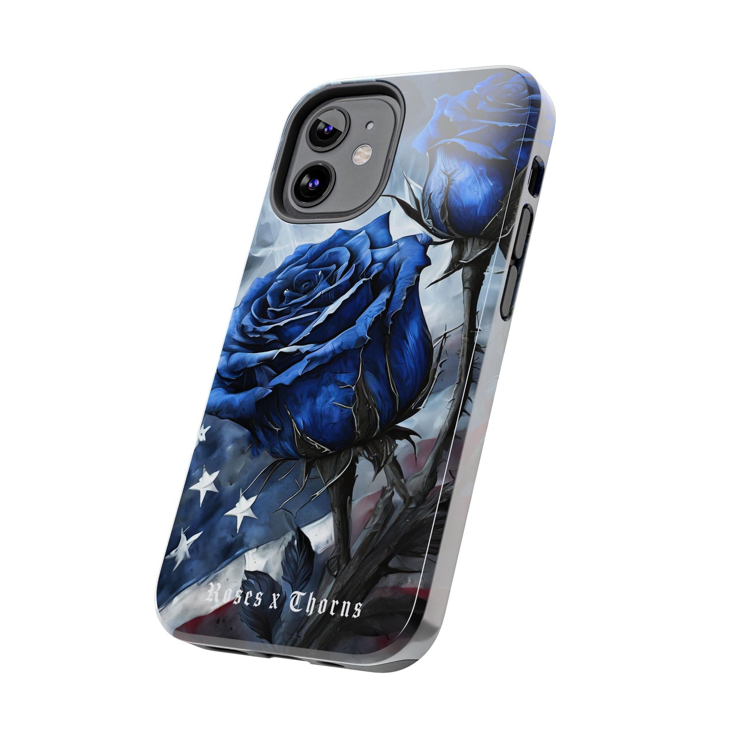 American Blue Roses x Thorns Phone Cases