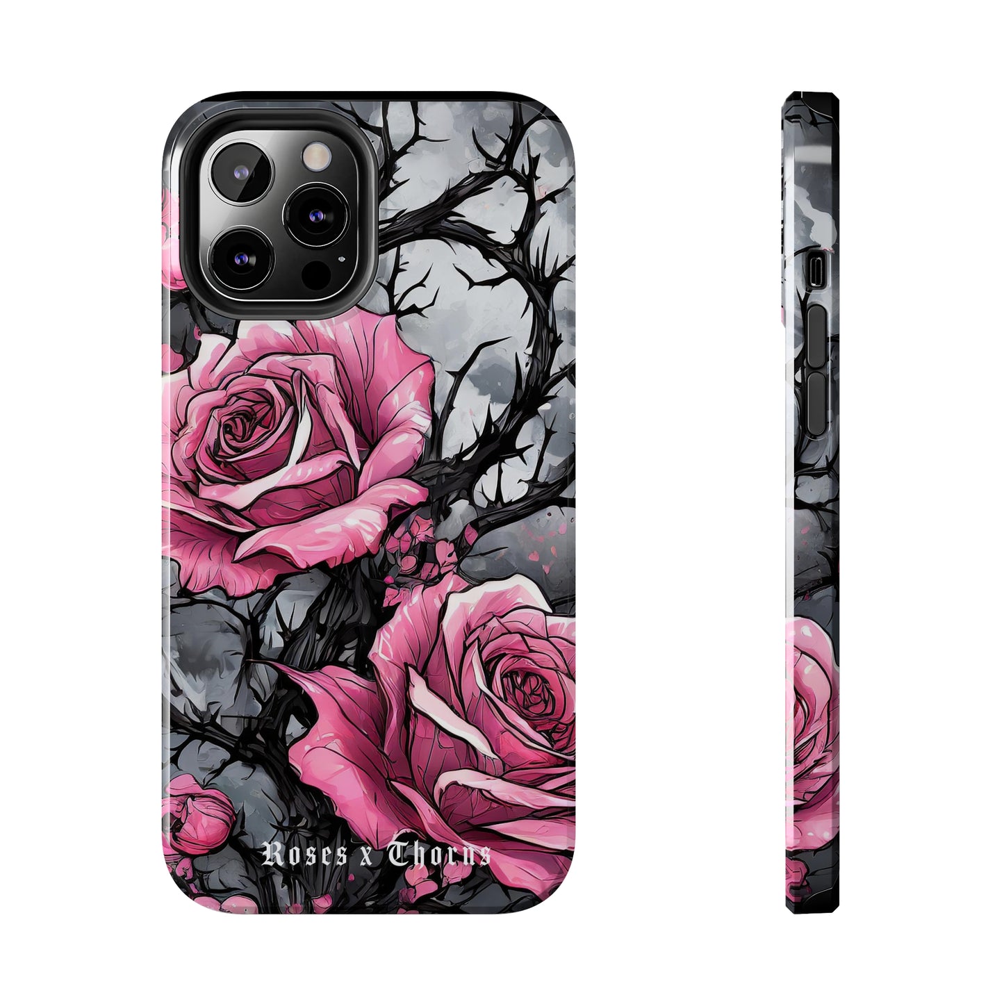 Pink Roses x Thorns Tough Phone Cases