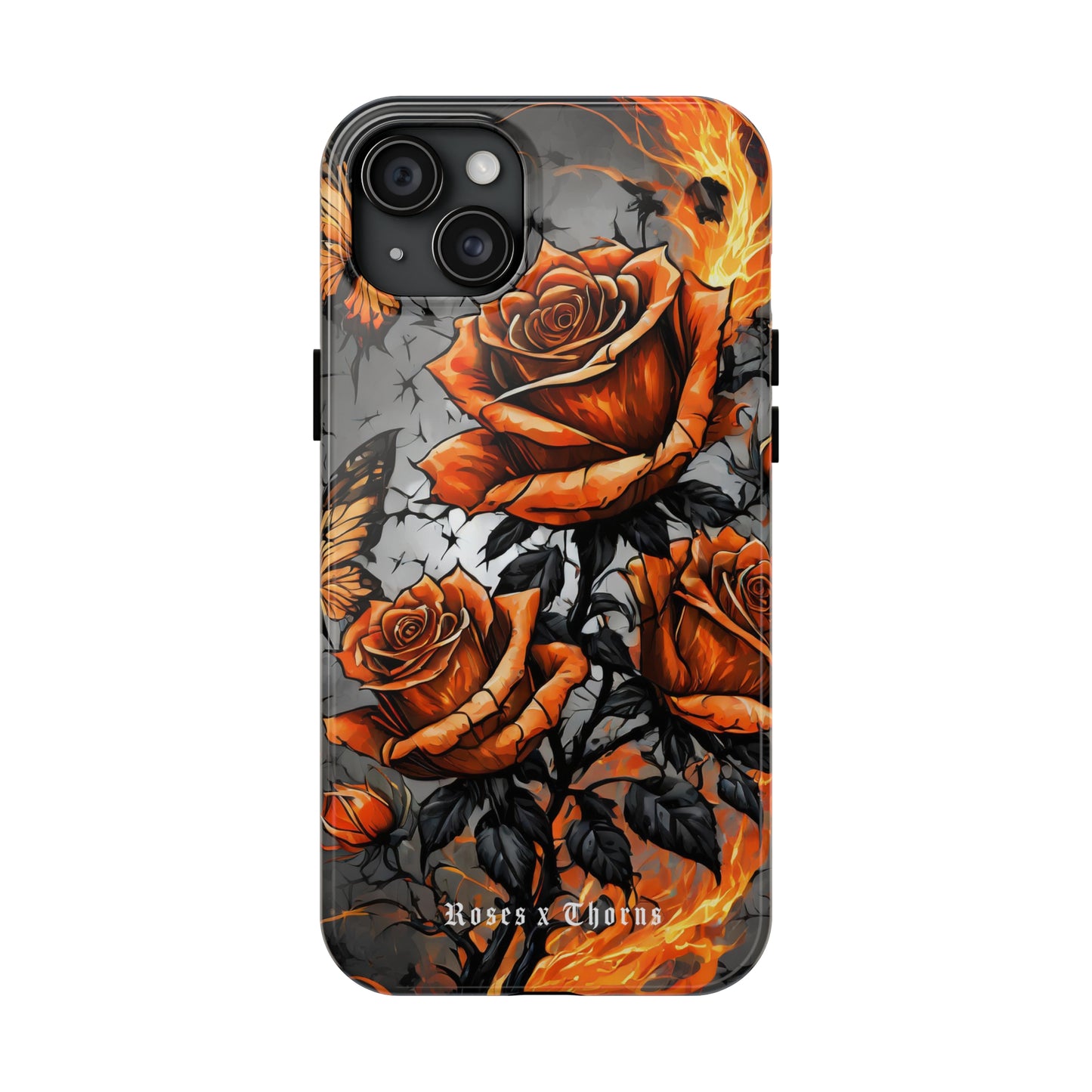 Orange Roses x Thorns Tough Phone Cases