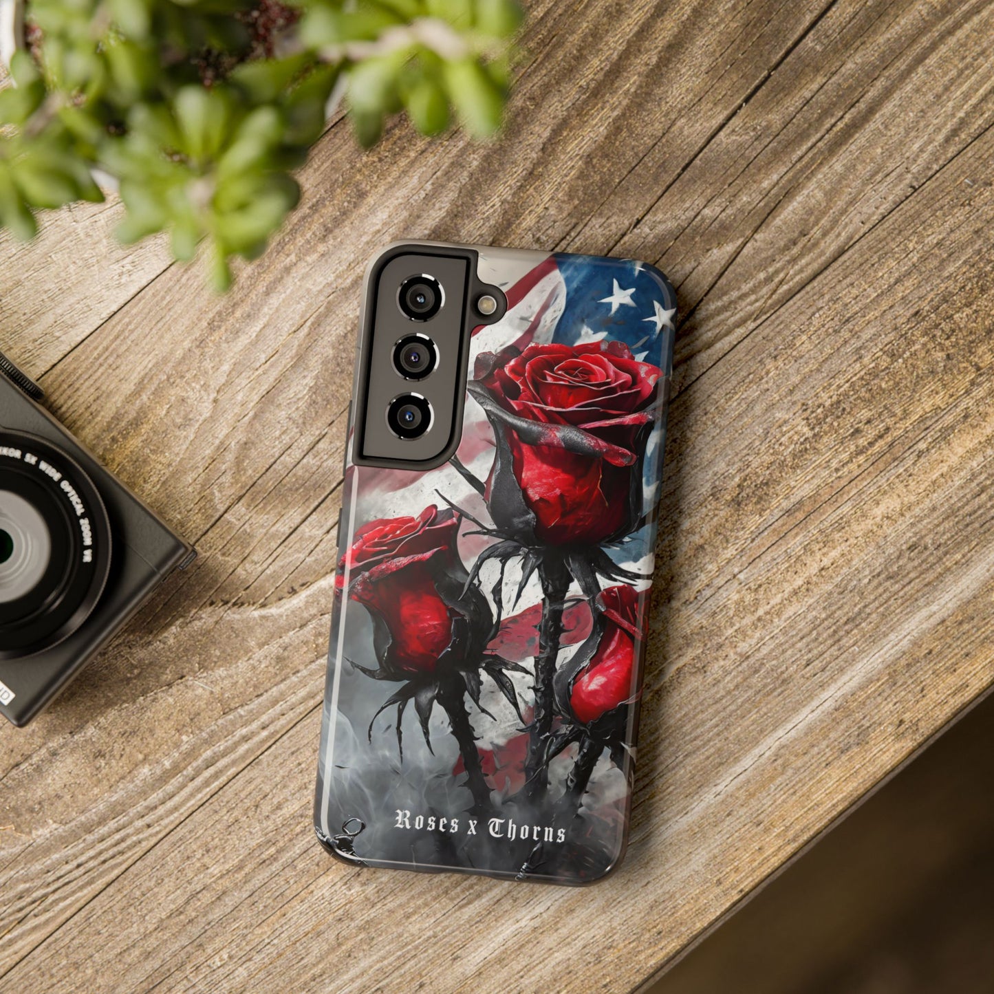 American Red Roses x Thorns Phone Cases