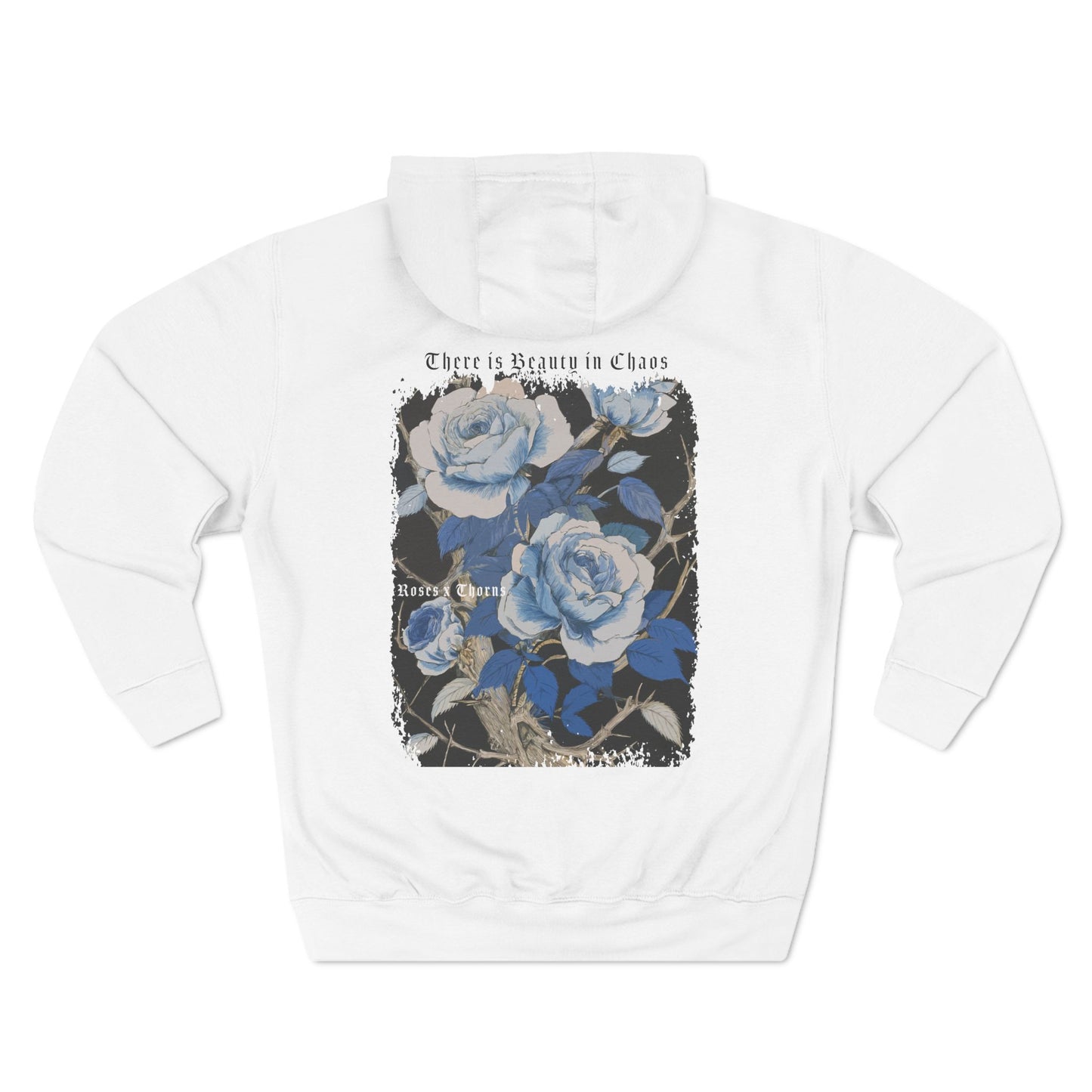 Blue Roses x Thorns Fleece Hoodie