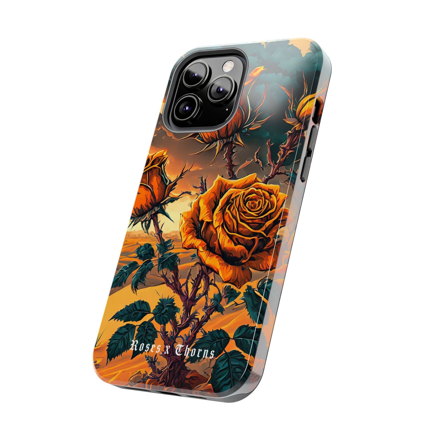 Orange Desert Roses x Thorns Phone Cases