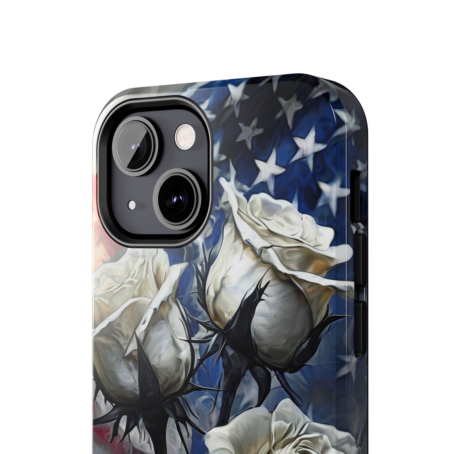 American White Roses x Thorns Phone Cases