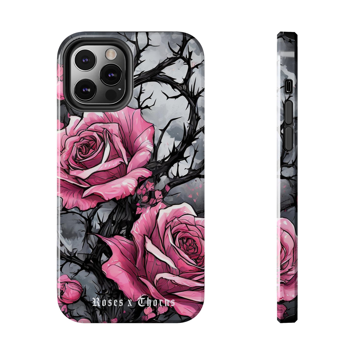 Pink Roses x Thorns Tough Phone Cases