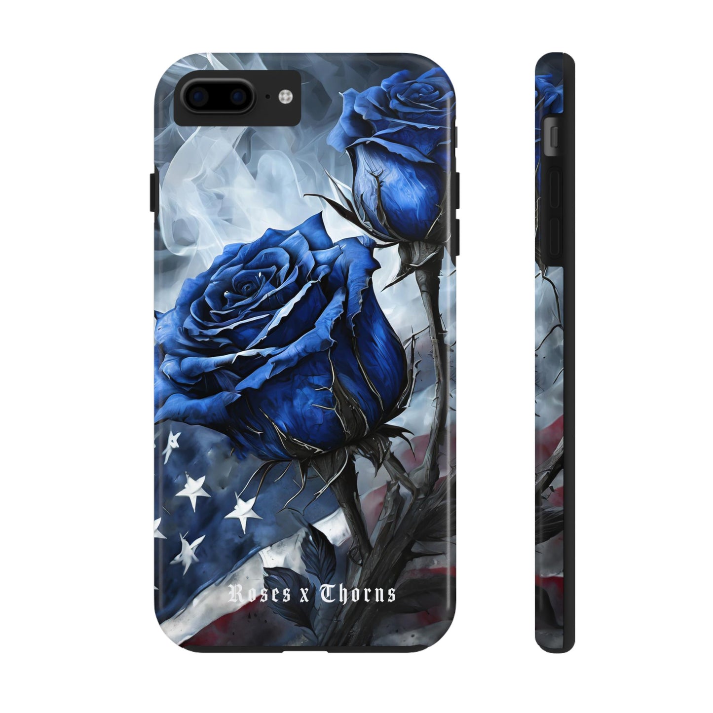 American Blue Roses x Thorns Phone Cases