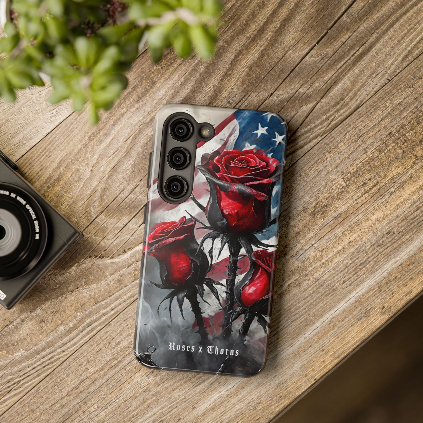 American Red Roses x Thorns Phone Cases