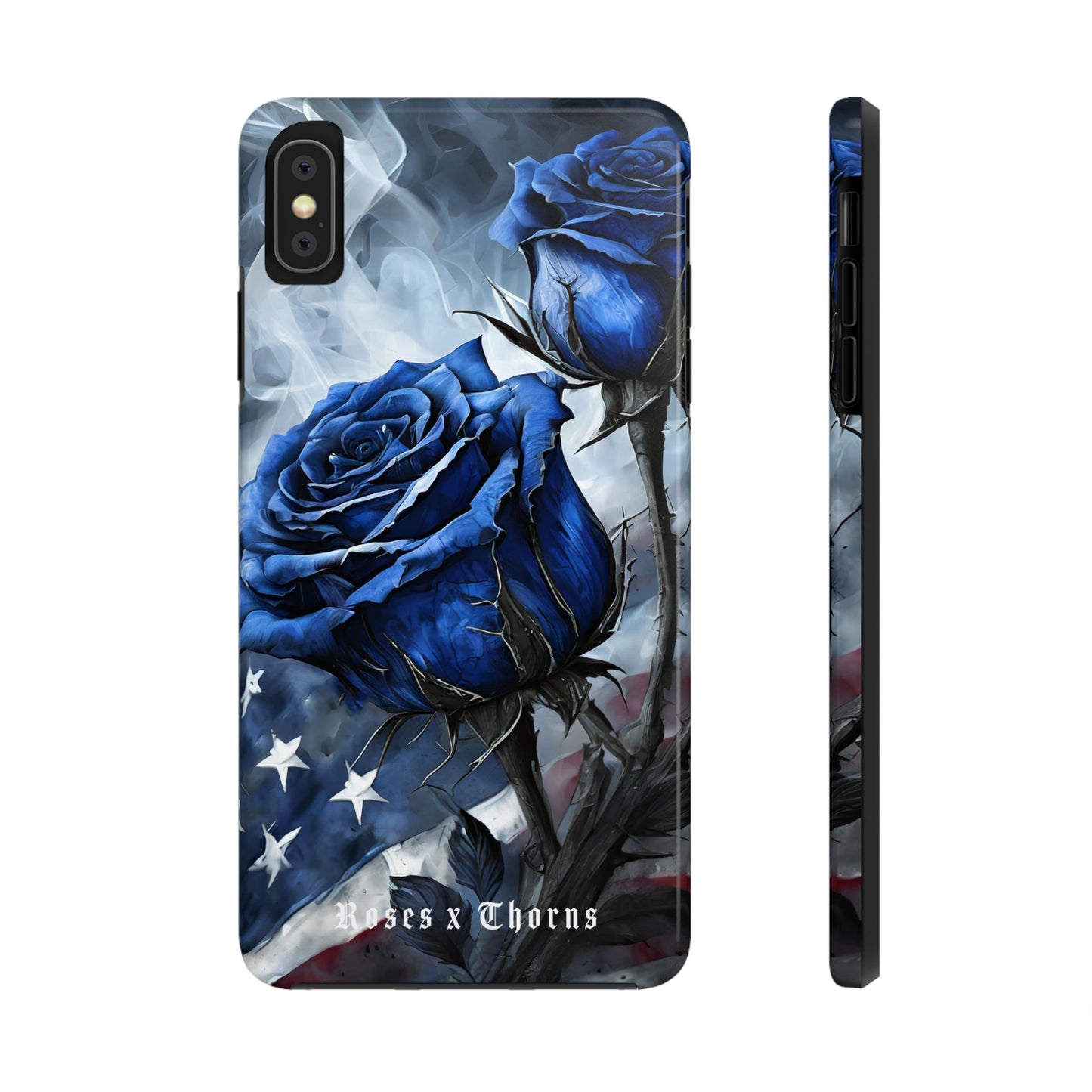 American Blue Roses x Thorns Phone Cases