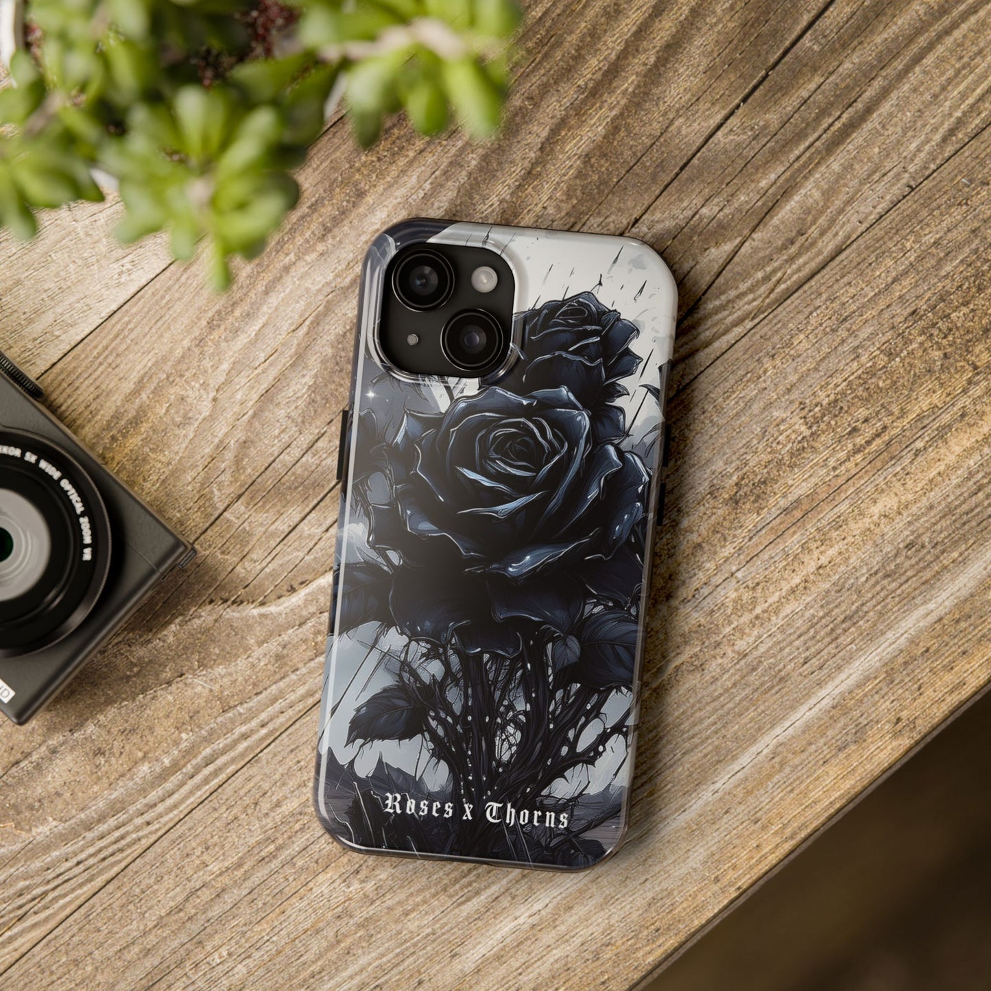 Black Desert Roses x Thorns Phone Cases