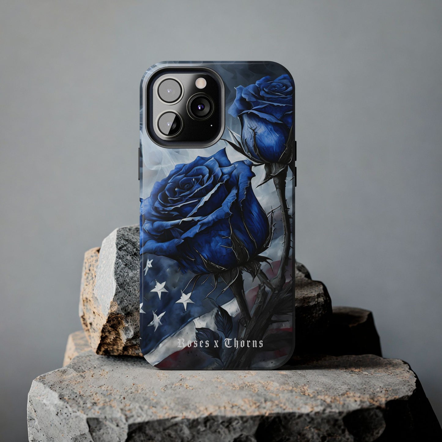 American Blue Roses x Thorns Phone Cases