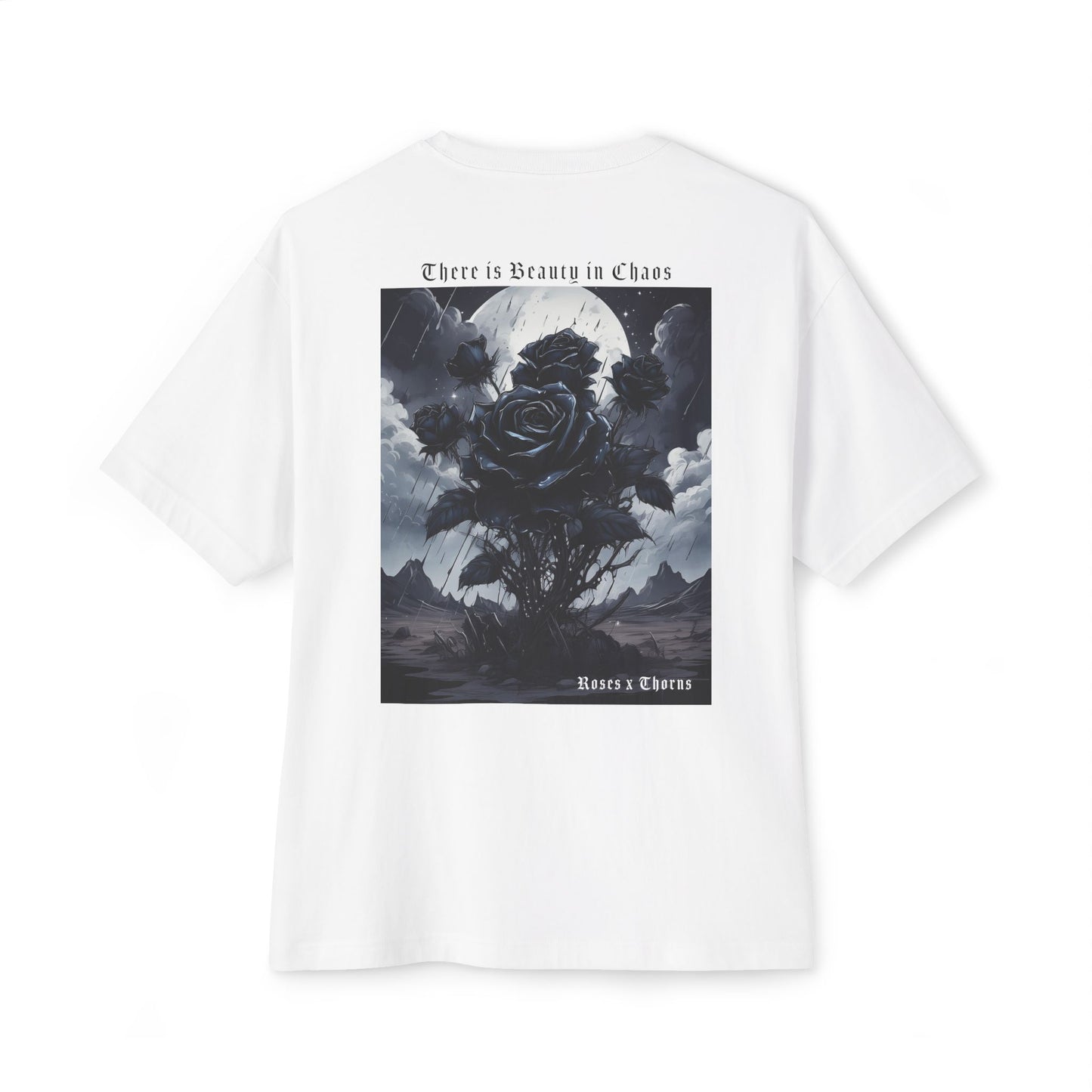 Black Desert Roses x Thorns Oversized Boxy Tee