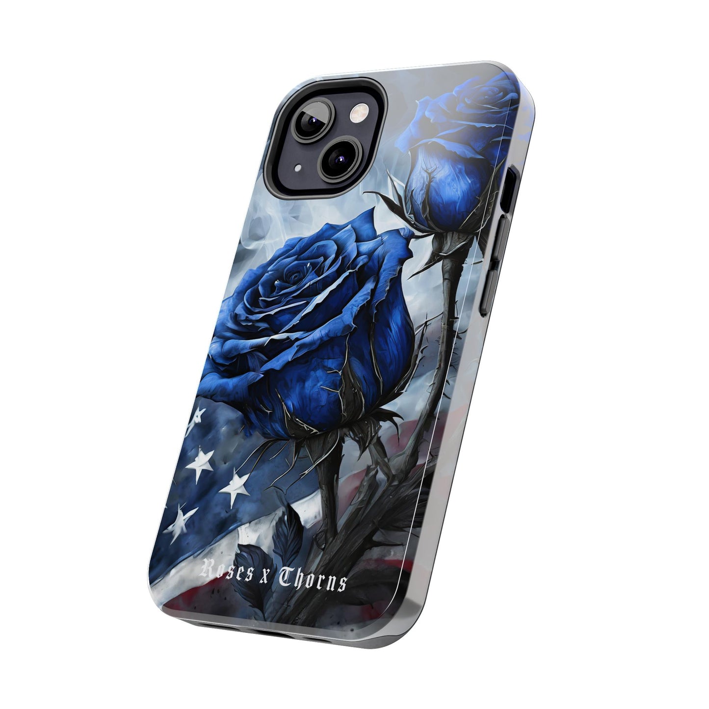 American Blue Roses x Thorns Phone Cases