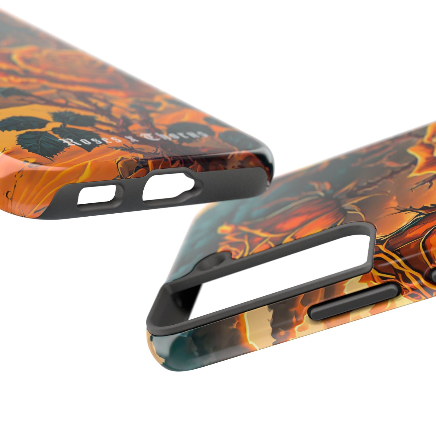 Orange Desert Roses x Thorns Phone Cases