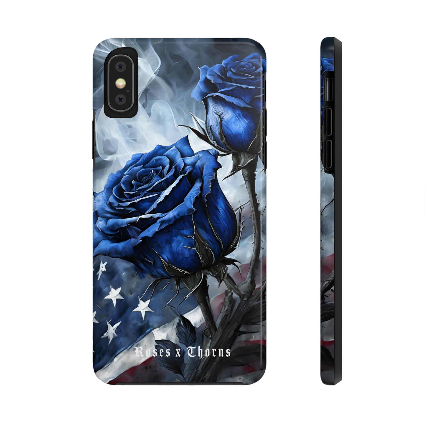 American Blue Roses x Thorns Phone Cases