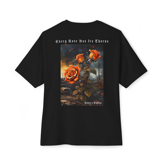 Orange Roses x Thorns Oversized Boxy Tee