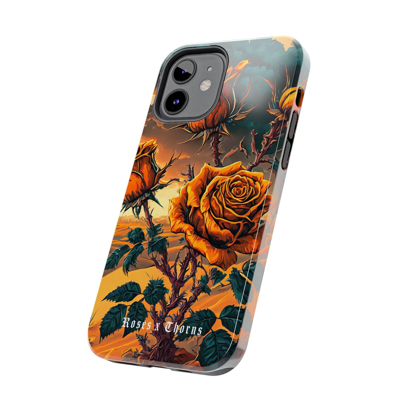 Orange Desert Roses x Thorns Phone Cases